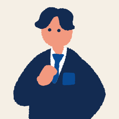 小5・男の子のお父さまのイラスト